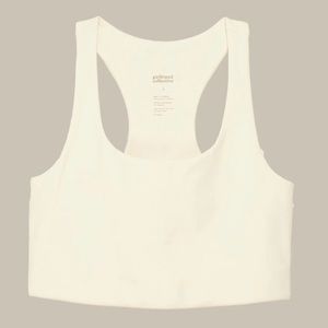 Girlfriend Collective Paloma Bra in IVORY - SIZE MEDIUM